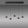 Leuchten Direkt LED pendant light BALLINI, height-adjustable, 3000 Kelvin warm white
