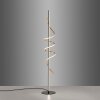 Leuchten Direkt modern LED floor lamp EMANDA with brass spiral, warm white 3000 Kelvin