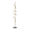 Leuchten Direkt modern LED floor lamp EMANDA with brass spiral, warm white 3000 Kelvin