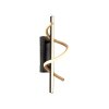 Leuchten Direkt LED spiral wall light Emanda, brass spiral, 3000 Kelvin warm white