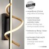 Leuchten Direkt LED spiral wall light Emanda, brass spiral, 3000 Kelvin warm white