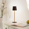 Leuchten Direkt warm-white LED Table Lamp EURIA with Memory Function, black tapered shade