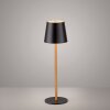 Leuchten Direkt warm-white LED Table Lamp EURIA with Memory Function, black tapered shade