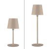 Leuchten Direkt LED table lamp BOTERIA, sand-coloured, 3000 Kelvin warm white, adjustable