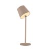Leuchten Direkt LED table lamp BOTERIA, sand-coloured, 3000 Kelvin warm white, adjustable
