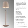 Leuchten Direkt LED table lamp BOTERIA, sand-coloured, 3000 Kelvin warm white, adjustable