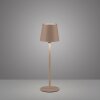 Leuchten Direkt LED table lamp BOTERIA, sand-coloured, 3000 Kelvin warm white, adjustable