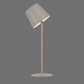 Leuchten Direkt LED table lamp BOTERIA, sand-coloured, 3000 Kelvin warm white, adjustable