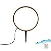 Leuchten Direkt LED ground spike light ZIRKULU, ring-shaped head, 3000 Kelvin warm white