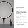 Leuchten Direkt LED ground spike light ZIRKULU, ring-shaped head, 3000 Kelvin warm white