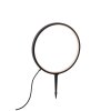 Leuchten Direkt LED ground spike light ZIRKULU, ring-shaped head, 3000 Kelvin warm white
