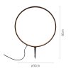 Leuchten Direkt LED Ground Spike Light ZIRKULU, circular frame, 3000 Kelvin warm white