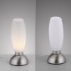 Paul Neuhaus Table Lamp JOY with tapered oval white glass shade, 3000 Kelvin warm white