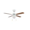 Reality Retro ceiling fan light Hammerfest with 4 blades, 3 speeds and pull cords