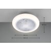 Reality LED ceiling fan light Holmsund, adjustable colour temperature 3000-6500 Kelvin