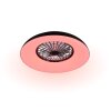 Reality LED ceiling fan light Svaerholt, RGB, adjustable colour temperature 2700-6500 Kelvin