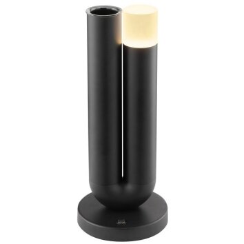 Brilliant LED Table Lamp Sayu, Twin Cylinders, 2700 Kelvin Warm White, Step-Dimmable