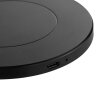 Brilliant Leuchten Round Charger Charger with a flat profile and black finish
