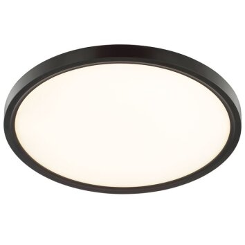 Brilliant LED ceiling light Galo, round profile, motion/dusk sensors, 3000 Kelvin warm white