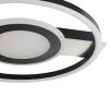Brilliant LED ceiling light Maureen, round rings, memory function, 3000 Kelvin warm white
