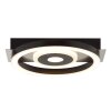 Brilliant LED Ceiling Light Maureen, black shade, memory function, 3000 Kelvin warm white