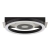 Brilliant LED Ceiling Light Maureen, black shade, memory function, 3000 Kelvin warm white