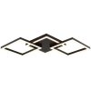 Brilliant LED ceiling light Jorvic with angular design, warm white 3000 Kelvin