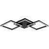 Brilliant LED ceiling light Jorvic with angular design, warm white 3000 Kelvin