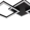 Brilliant LED ceiling light Jorvic with angular design, warm white 3000 Kelvin