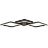 Brilliant LED ceiling light Jorvic with angular design, warm white 3000 Kelvin
