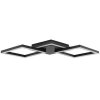 Brilliant LED ceiling light Jorvic with angular design, warm white 3000 Kelvin