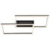Brilliant LED rectangular-frame ceiling light Jorvic with two overlapping frames