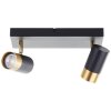 Brilliant ceiling spotlight Vigolo, 2 separately rotating heads, 3000 Kelvin warm white