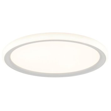 Brilliant LED ceiling light Carloz, flat, round, memory function, 3000 Kelvin warm white