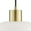 Brilliant Globe pendant light Fanny with rounded white cottage-style glass shade