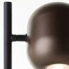 Brilliant table lamp Jane in industrial style, brown shade, adjustable head