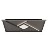 Brilliant LED ceiling light Hardy, crossed lines, memory function, 2700 Kelvin warm white
