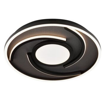 Brilliant LED ceiling light Hardy, spiral design, memory function, 2700 Kelvin warm white