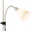 Brilliant modern floor lamp Spari with a conical uplighter and curved reading arm