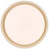 Brilliant flat round LED ceiling light Sonora in beige, 3000 Kelvin warm white