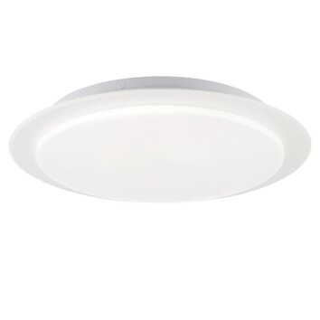 Brilliant LED ceiling light Vittoria, flat and round, white, 4000 Kelvin neutral white