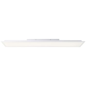 Brilliant LED ceiling panel Trevis, flat rectangular, white, 4000 Kelvin neutral white