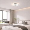 Brilliant LED flat, round ceiling fan Montero, adjustable colour temperature 2700-6500 Kelvin