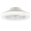 Brilliant LED flat, round ceiling fan Montero, adjustable colour temperature 2700-6500 Kelvin