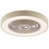 Brilliant flat LED ceiling fan Catania, adjustable colour temperature 2700-6500 Kelvin