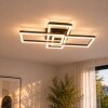Brilliant LED ceiling light Jorvic, overlapping rectangular frames, 3000 Kelvin warm white