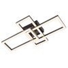 Brilliant LED ceiling light Jorvic, overlapping rectangular frames, 3000 Kelvin warm white