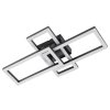 Brilliant LED ceiling light Jorvic, overlapping rectangular frames, 3000 Kelvin warm white
