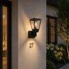 Brilliant Wall Light Westcliff, tapered lantern for the entrance, anthracite