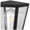 Brilliant modern lantern-style pedestal light Westcliff, anthracite metal, clear glazing
